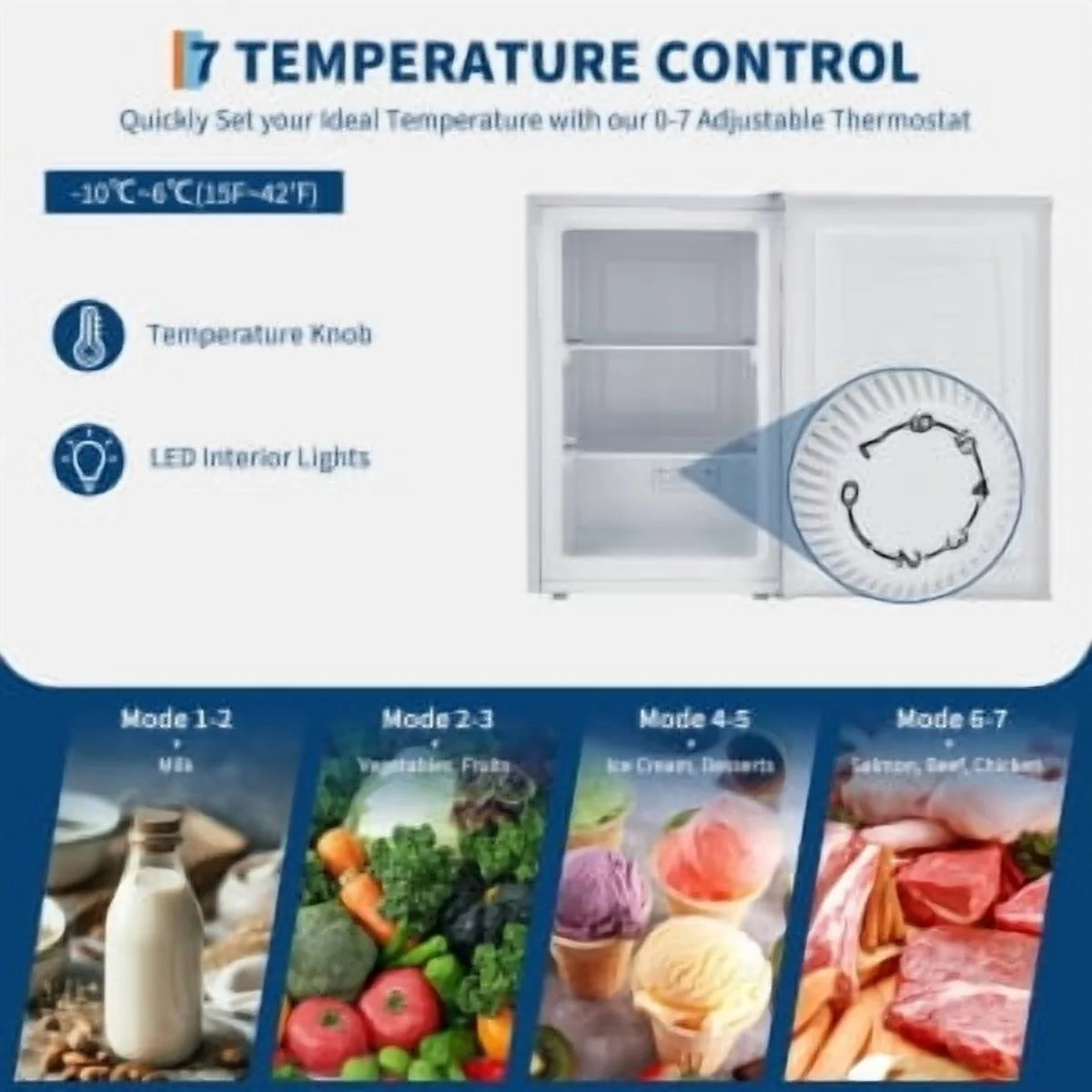 Studyset 3.0 Cu.Ft Upright Freezer with Reversible Door - Compact Single Door Freezer for Apartments/Dorms/Office/Garage, Ultra-Quiet, Space-Saving Design, White
