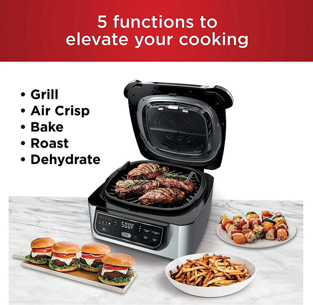 Ninja AG301 Foodi 5-in-1 Indoor Grill with 4-Quart Air Fryer