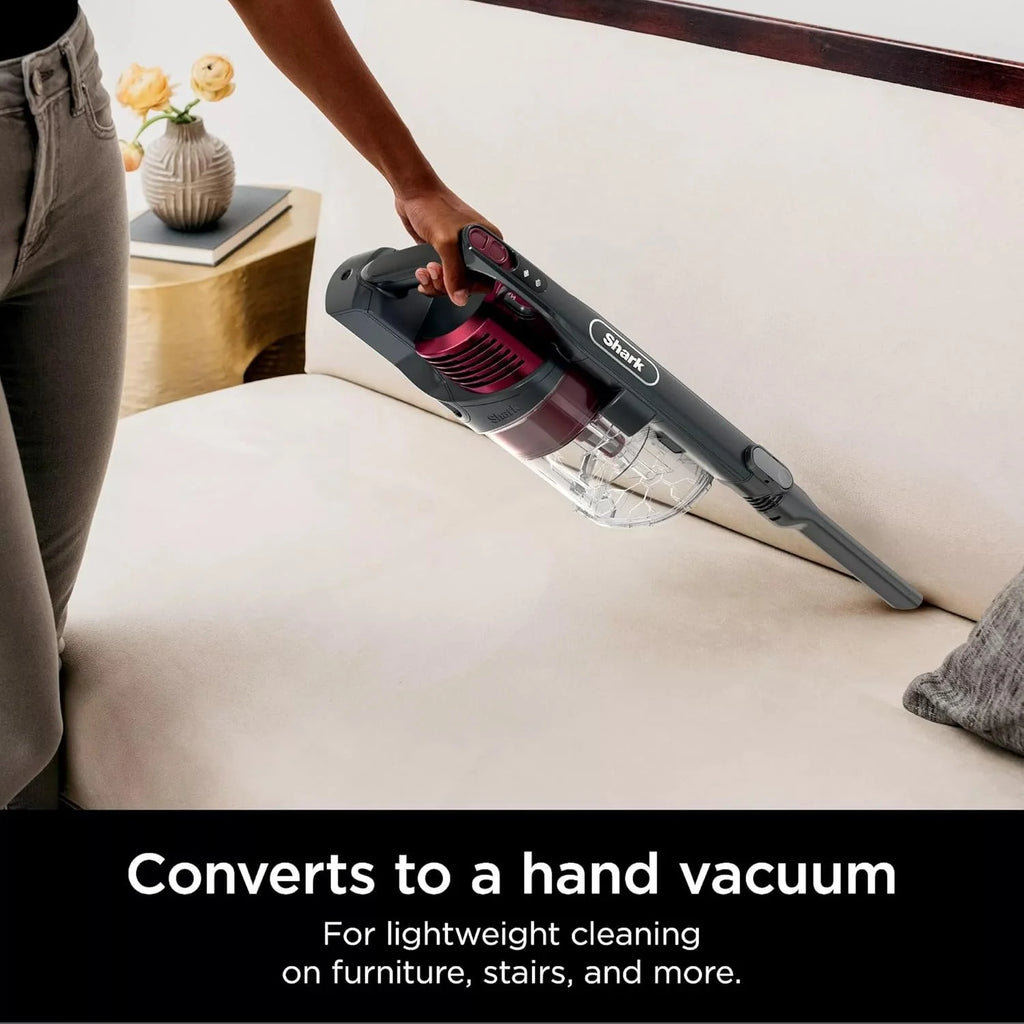 Restored Shark R-IZ464H Vertex Cordless Stick Vacuum with DuoClean PowerFins, Lightweight, Pet Hair, HEPA, 60 Min Run Time (Refurbished)