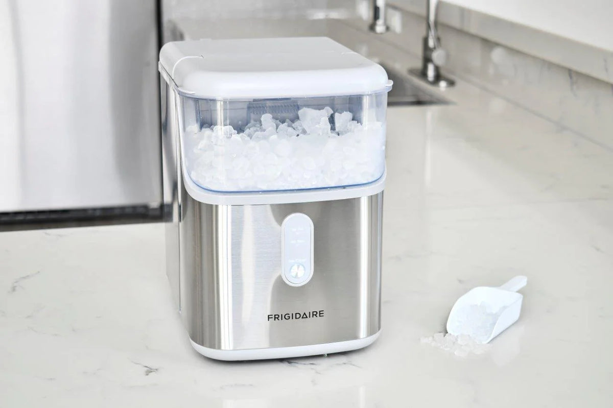 Frigidaire, 33 Lbs. Nugget Ice Maker, Black Stainless Steel, EFIC228