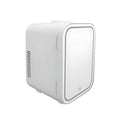 tzyudk White Mini Refrigerator 4L Quiet Heating Freezing Portable Compact Fridge For Home Car Student Dormitory Us Plug 110V Affordable Useful Plastic