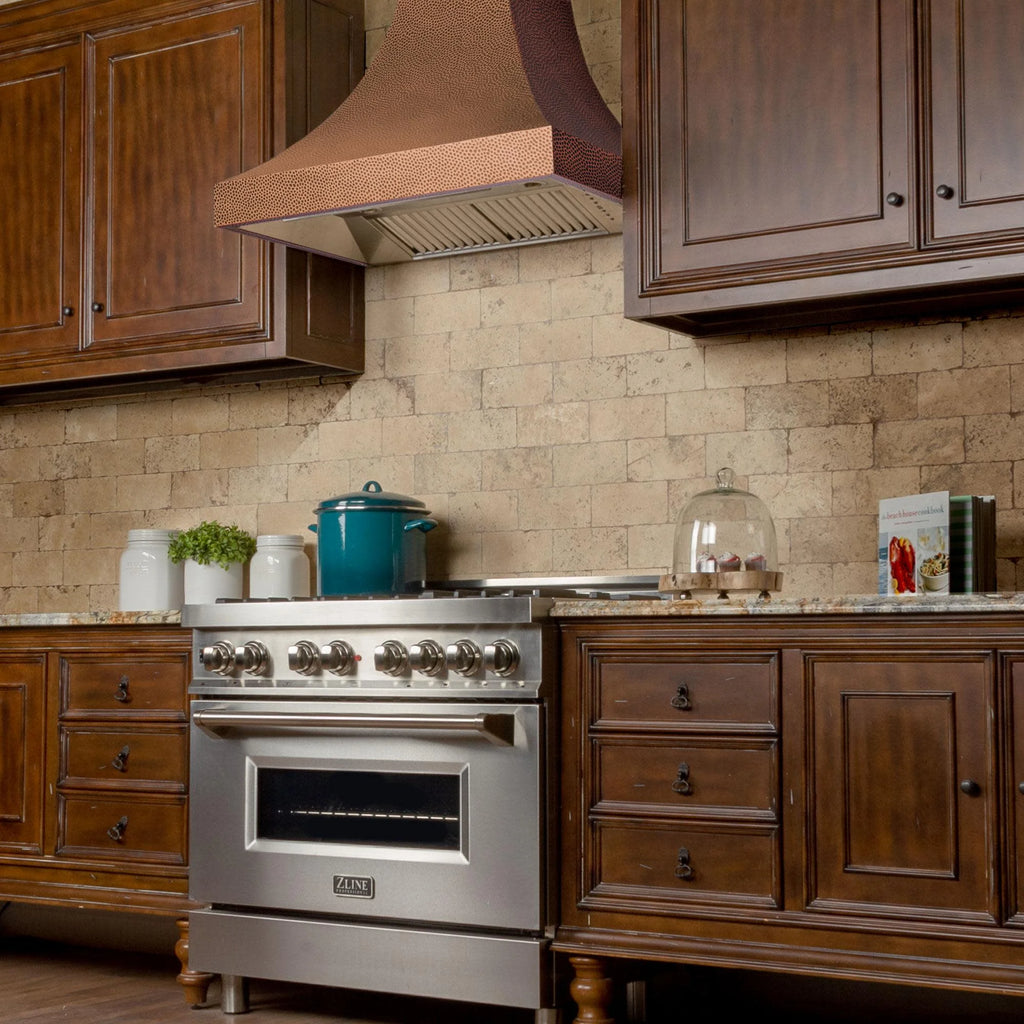 ZLine 8632H36 Designer Series Hand-hammered Copper Finish Wall Range Hood