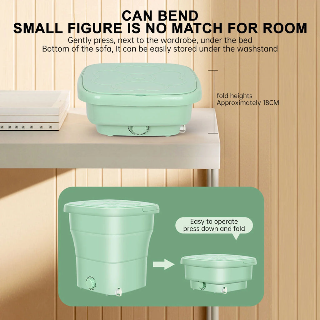 Portable Washing Machine,Mini Foldable Washer,25L Upgraded Large Capacity Foldable Washer, Deep Cleaning Of Underwear, Baby Clothes and Other Small Clothes,Suitable for Apartments, Dormitories, Hotel