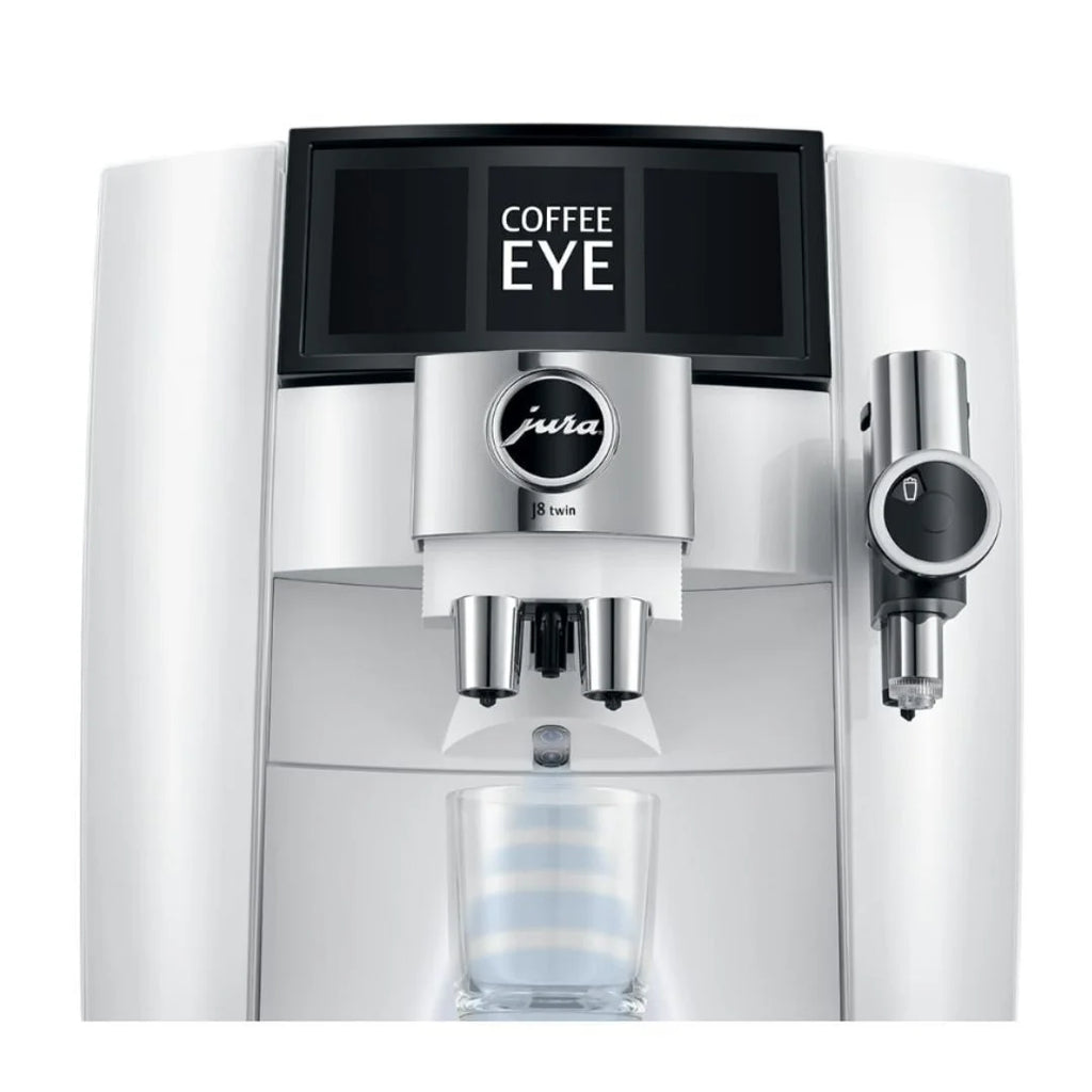 Jura J8 Twin Superautomatic Espresso Machine | 31 Recipes | Diamond Black | 15658