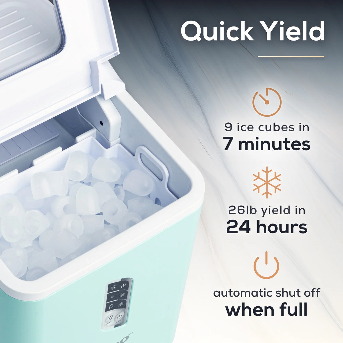 Igloo 26lb. Capacity Portable Ice Maker ICEB26WH , White
