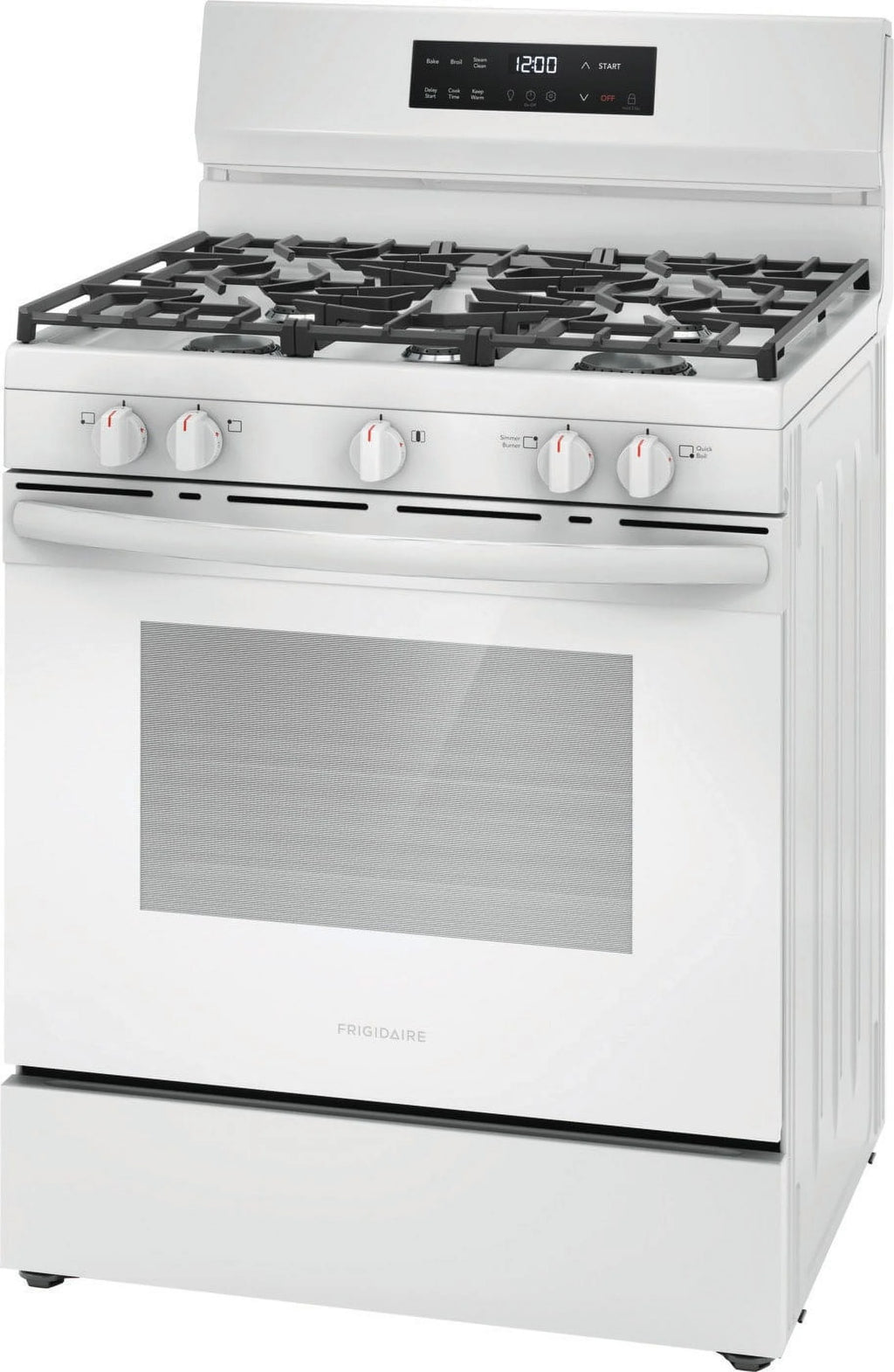 Frigidaire FCRG3062AS 30" Gas Range with Steam Clean, Stainless Steel