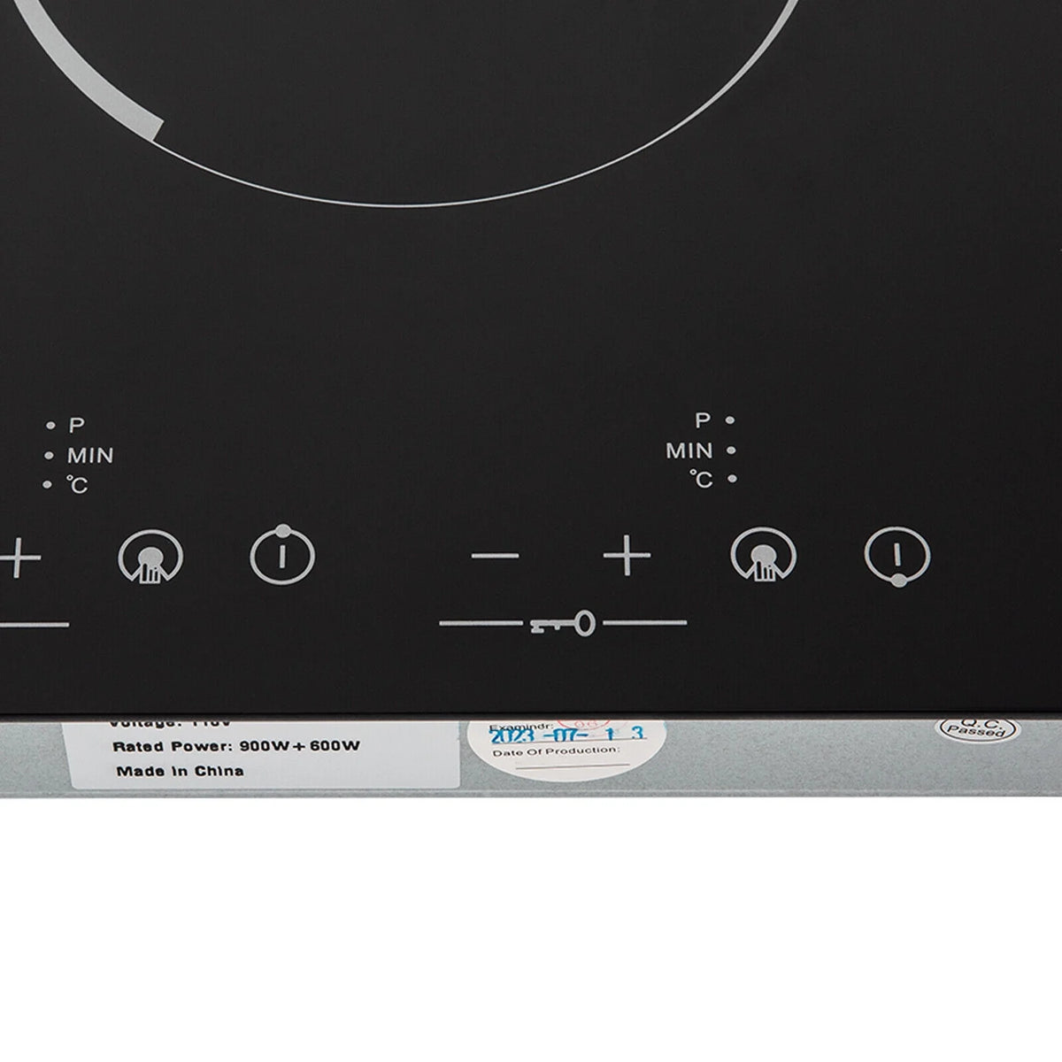 Miumaeov Commercial Electric Ceramic Cooktop 2 Burners Cooking Stove Touch Control Cooker 1500W 140-482?��F