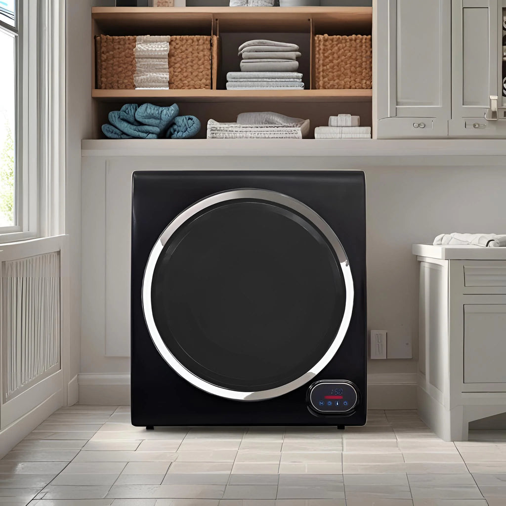 Equator Compact Vented Sensor Dryer 3.5cf/13lbs 110V Bottom digital control , Stainless Steel Drum and Sleek Design