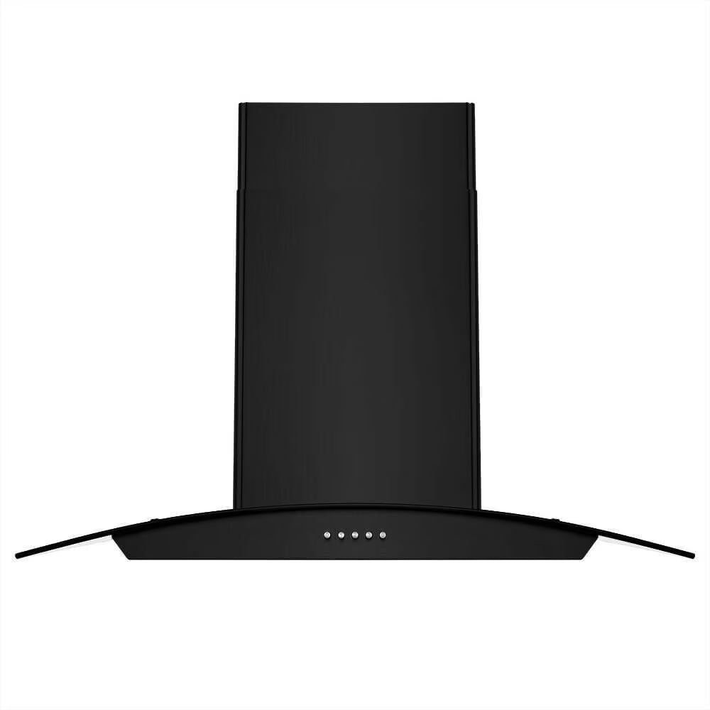 "Joeaonz 30"" Island Mount Range Hood, Stainless Steel, LED Bulbs, Easy-Clean Filters, 120V"
