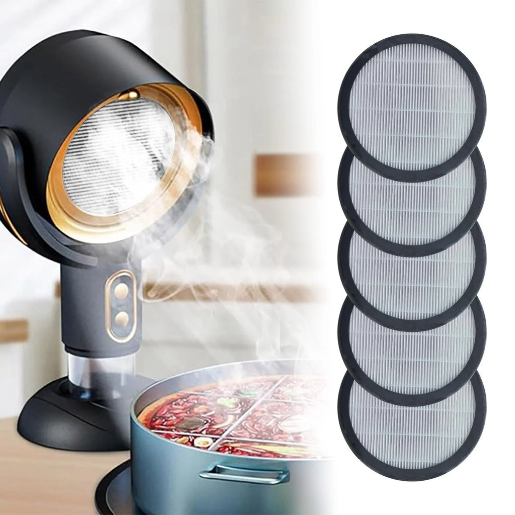 Portable Range Hood With Speed Exhaust Fan Detachable Filter Oil Collection Cup Tabletop Kitchen Range Hood (including 5 Filters And 5 Oil Filters)