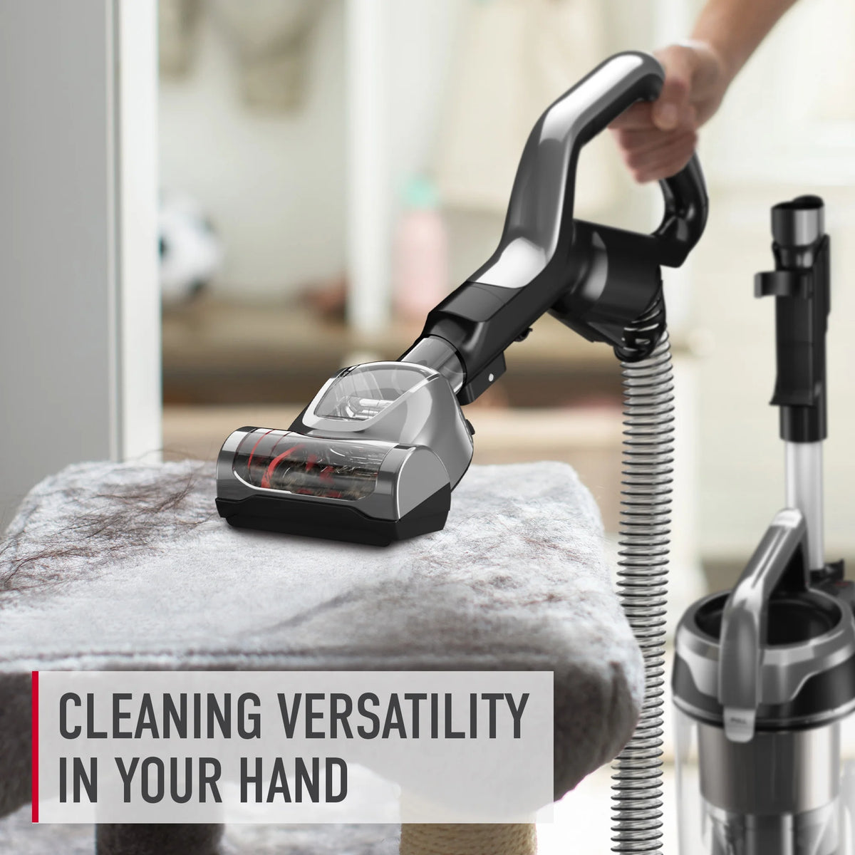 Hoover Upright Vacuum, WindTunnel All Terrain Bagless, Strong Suction, Hard Floor and Carpet, HEPA Filter, Dual Brush Rolls, and Swivel Steering UH77210V, New