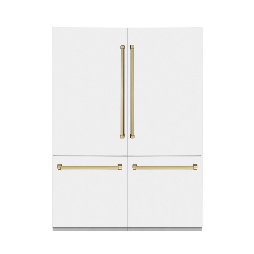 ZLINE KITCHEN AND BATH RBIVZWM60CB french door built in refrigerator
