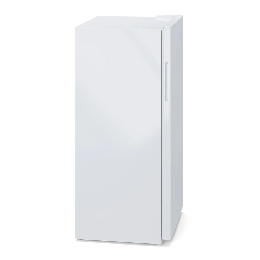 Upright Freezer/Refrigerator Convertible, 2-in-1 Appliance, Home, Dorm, and Garage Ready Fridge/Freezer Storage for Fresh or Frozen Food and Drinks, Wire Shelves and Drawer [White] (RUF-17C)