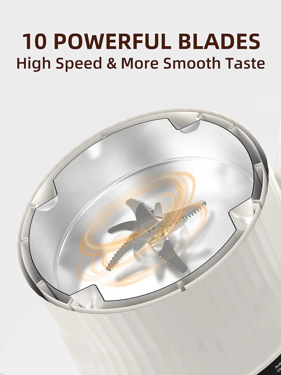 20 oz Nut Milk Maker - Multifunctional Automatic Almond, Equipped with 10 Blades, Suitable for Plant-Based, Oat, Soy, and Dairy, 12-Hour Timer/Auto Clean/Room Temperature/Keep Warm/Boil, hite.