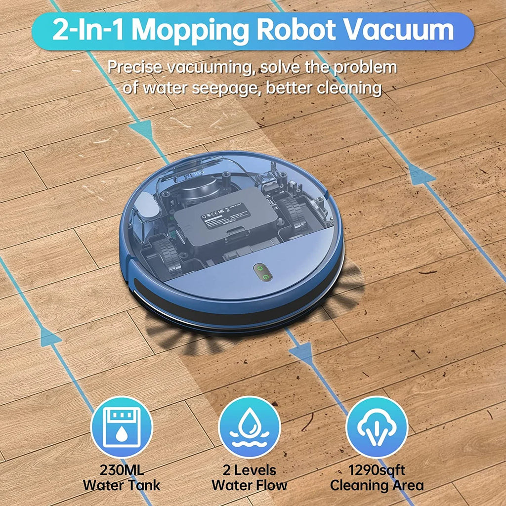 ONSON Robot Vacuum Cleaner, 2 in 1 Mop Combo for Pet Hair, Hard Floor