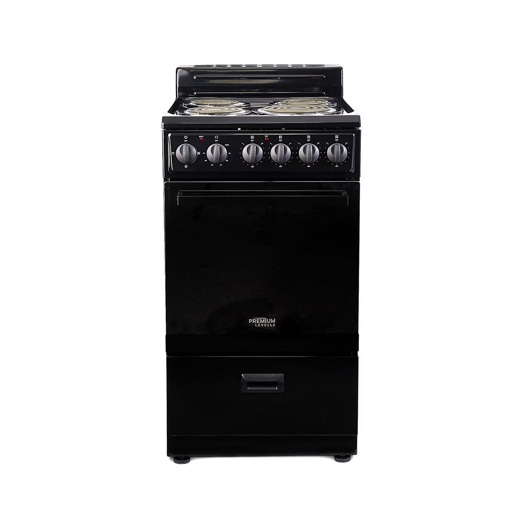Premium Levella 20" Freestanding Electric Range with 4 Burners and 2.1 Cu. Ft. Oven Capacity
