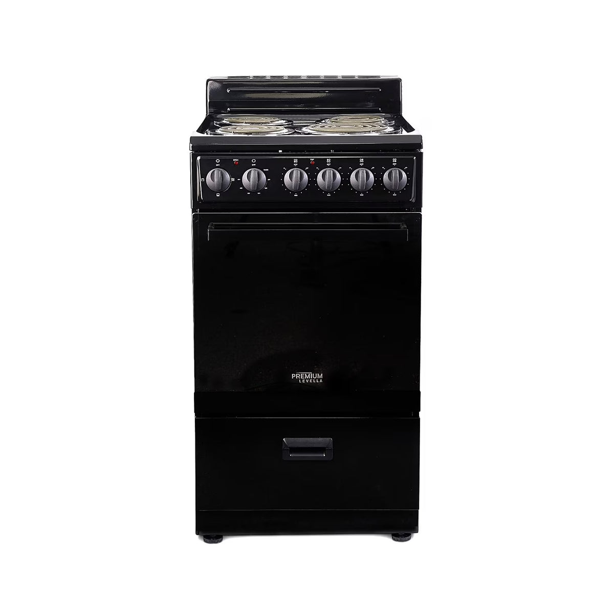 Premium Levella 20" Freestanding Electric Range with 4 Burners and 2.1 Cu. Ft. Oven Capacity
