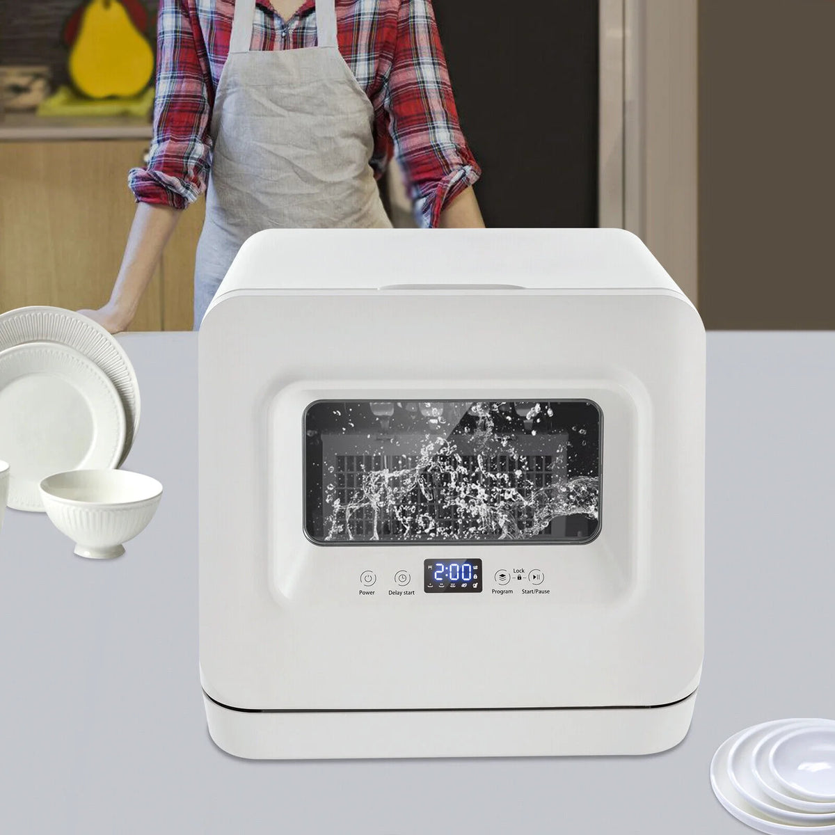 Countertop Dishwasher Portable Dishwasher 360 Degree Auto Spray Type Comfee Countertop Dishwasher