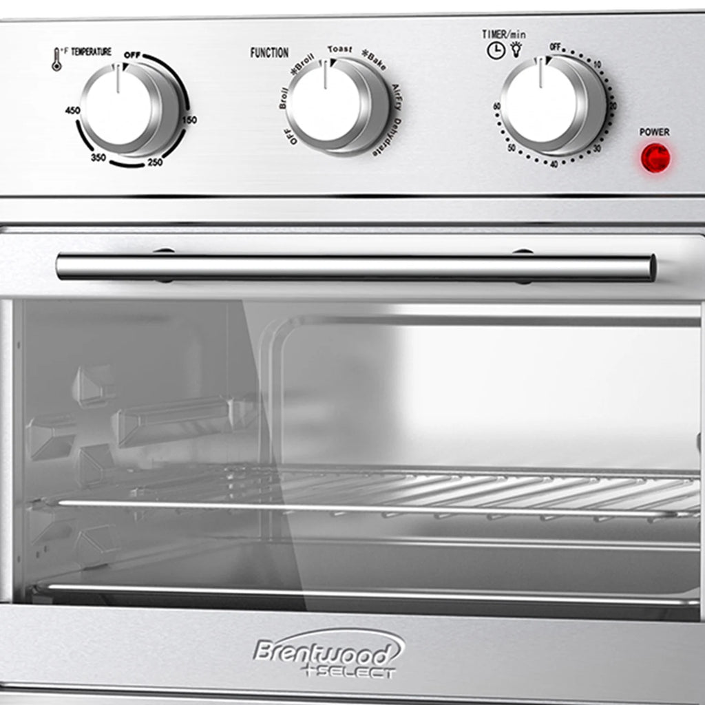 Brentwood Select 24-Qt. 1,700-Watt Stainless Steel Convection Air Fryer Toaster Oven