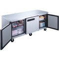 72 in. Commercial Undercounter Freezer 19 Cu.Ft. Stainless Steel Three-Door Commercial Freezer Heavy Duty