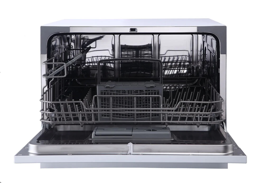 Countertop Dishwasher with Delay Start & LED - Silver