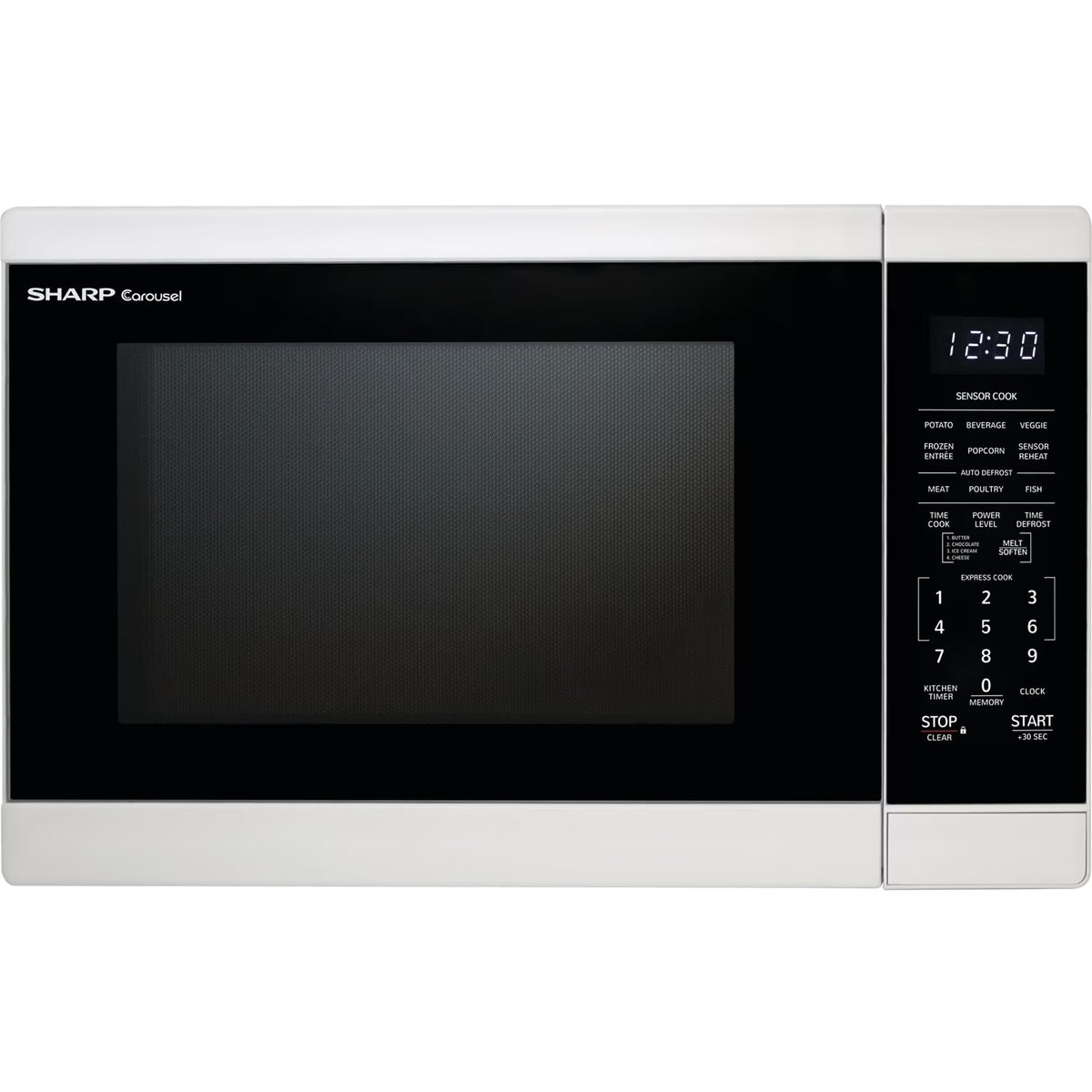 Sharp 1.4-Cu. Ft. Countertop Microwave Oven in Black