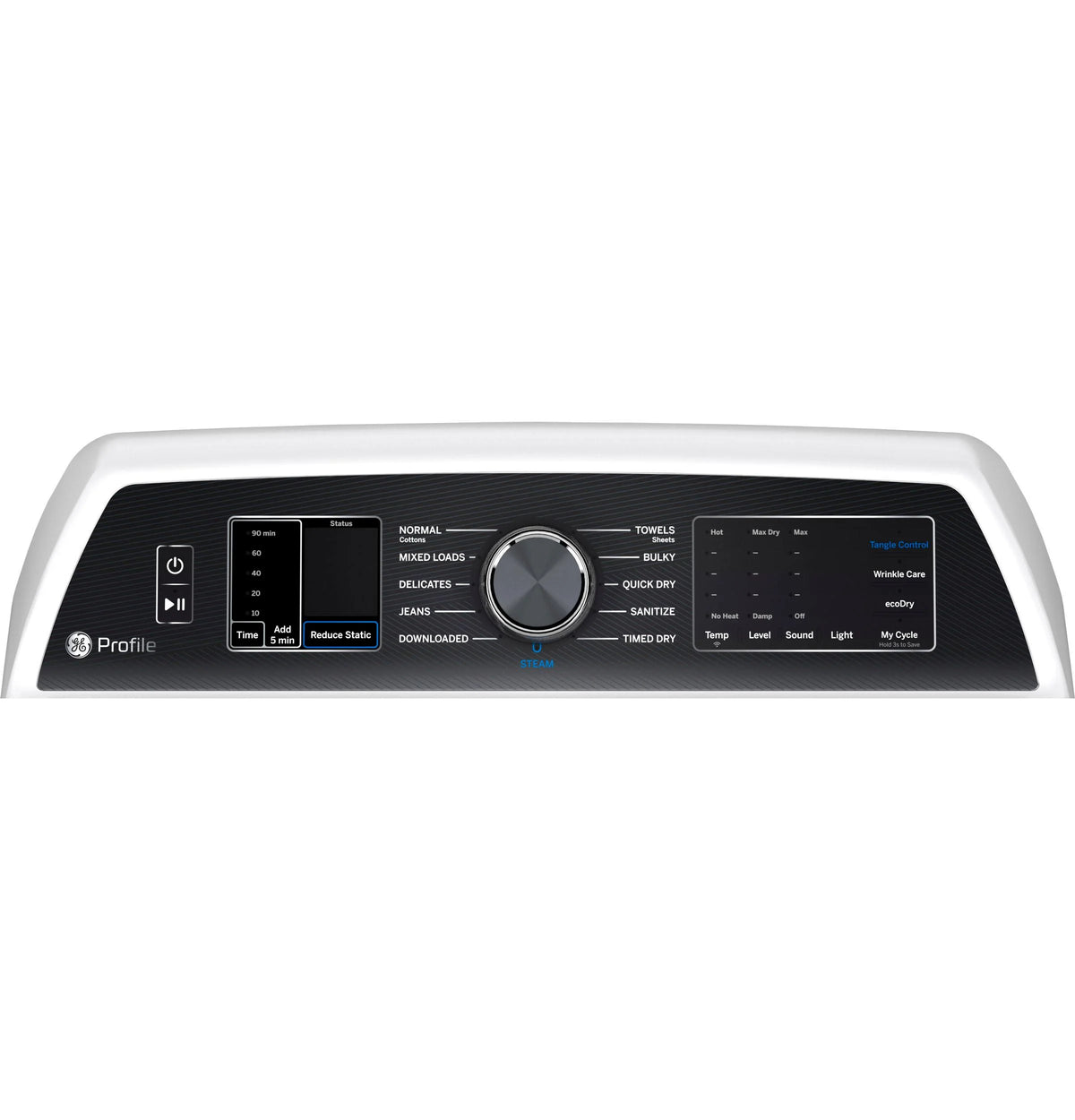 Ge Profile Ptd70eb Ge Profile 27" Wide 7.4 Cu. Ft. Electric Dryer - White on White with