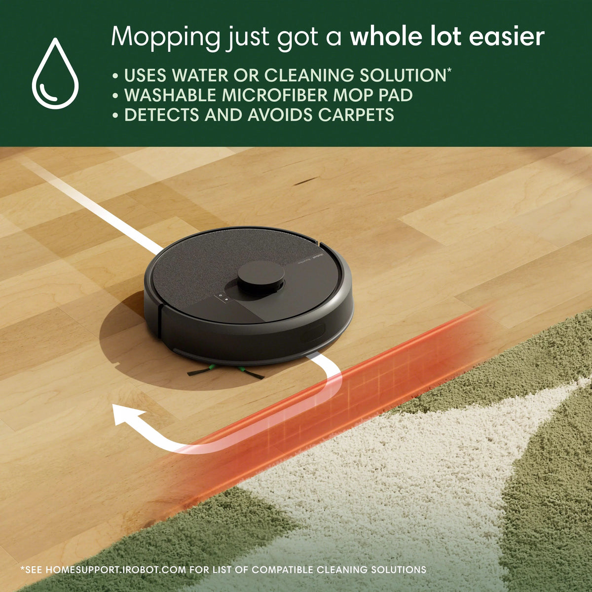 iRobot Roomba 105 Combo Robot Vacuum & Mop with AutoEmpty Dock - Self-Empties for 75 Days,Multi-Surfaces, Intense Power-Lifting Suction, Avoids Mopping Carpets,LiDAR, Model Y354020