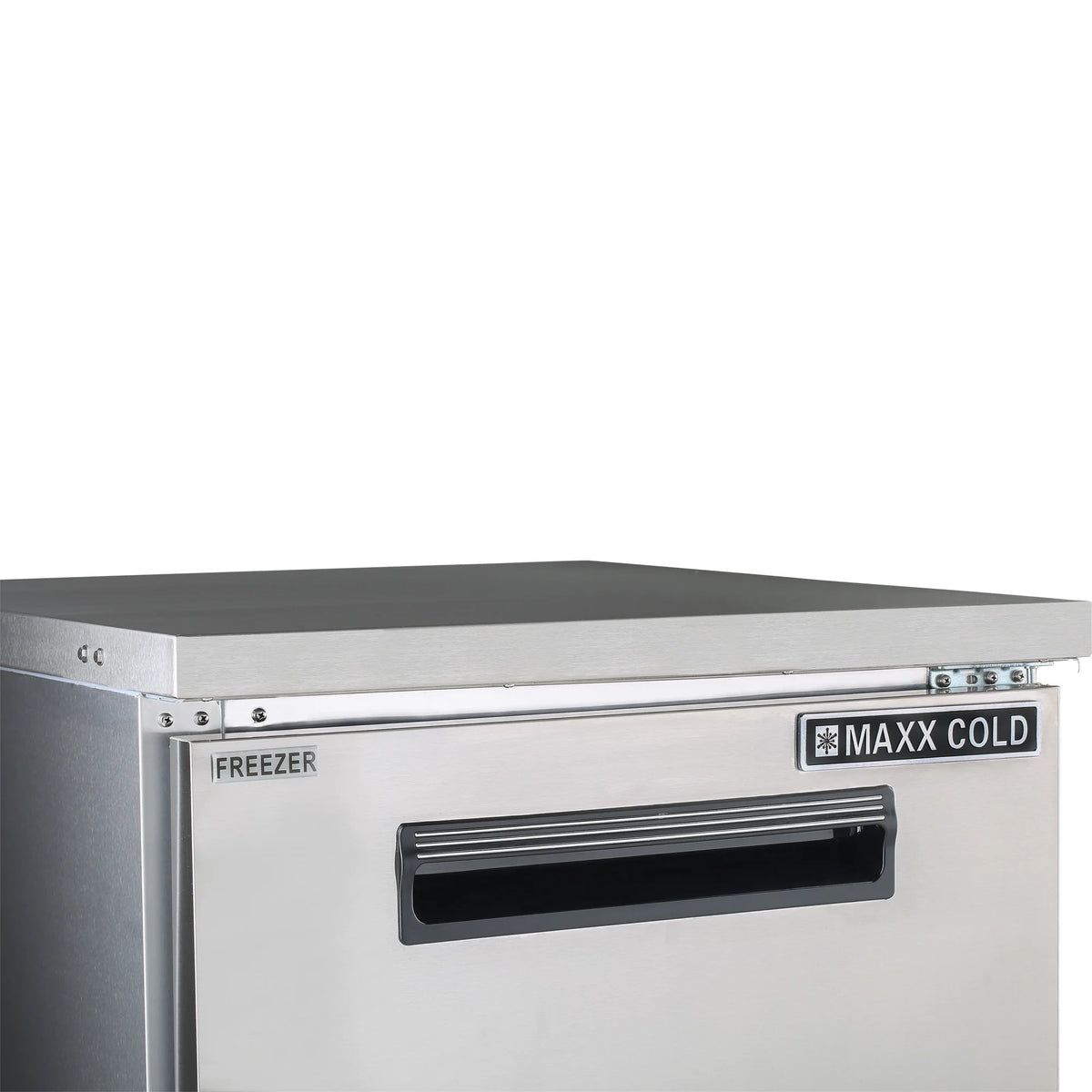Maxx Cold Single Door Undercounter Freezer, 27.5"W, 6.5 Ct Ft, in Stainless Steel (MXCF27UHC)