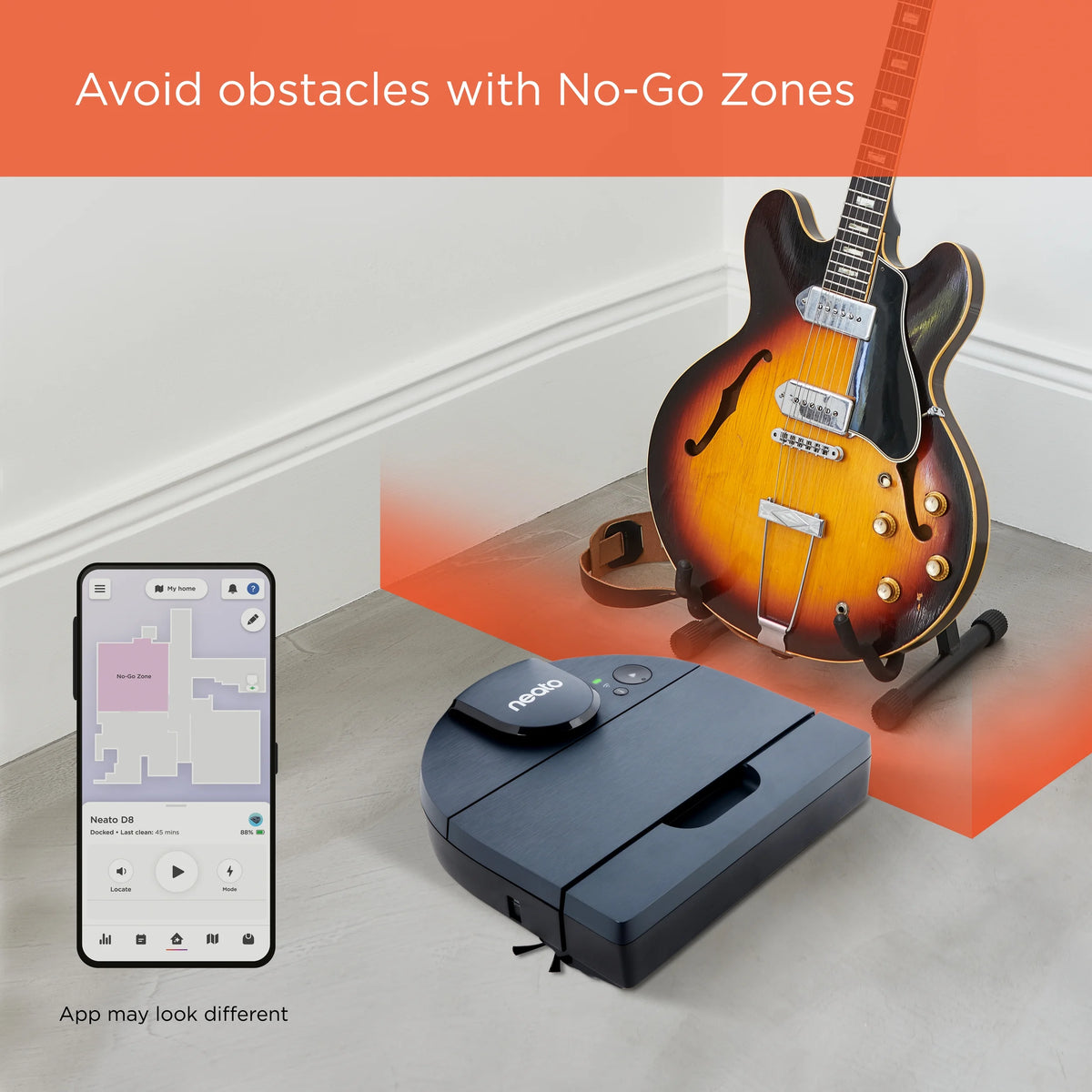 Neato D8 Intelligent Robot Vacuum Wi-Fi Connected with LIDAR Navigation in Indigo