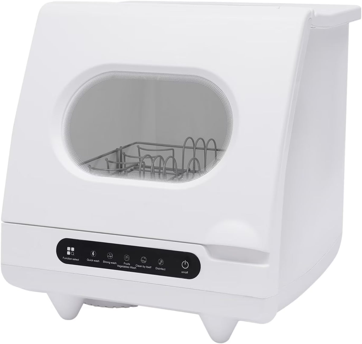 Portable Mini Countertop Dishwasher 1200W Compact Dishwasher, 5 Wash ProgramsPortable Dishwasher for Apartments, Dormitories and RVs