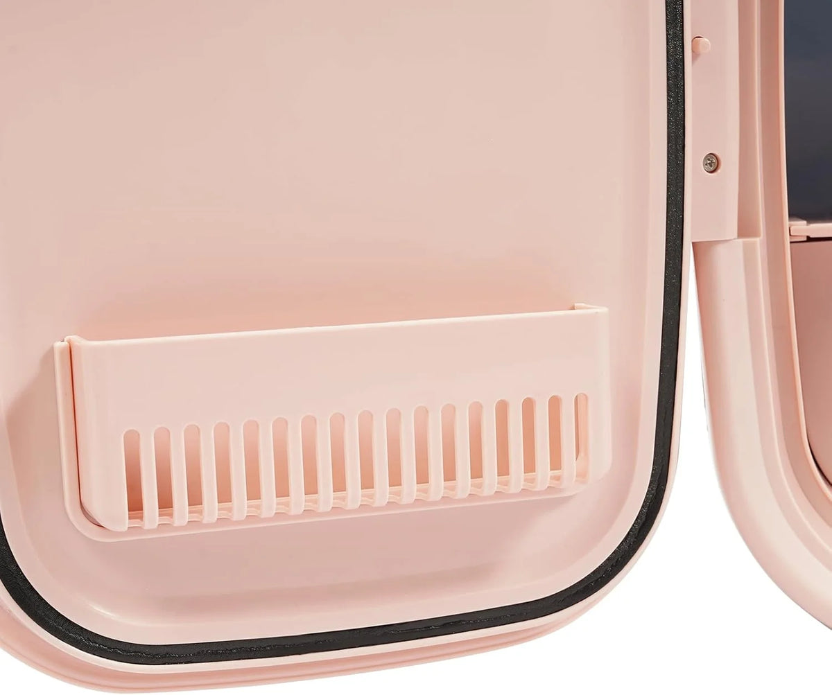 Skincare Fridge 12.68Qt, Cooler & Warmer, Portable Compact Fridge for Cosmetics Skin Care and Food for Bedroom Office Car Dorm (Pink)