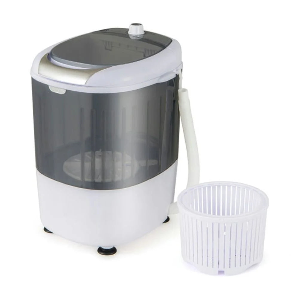 Barara King Washing Machine, Laundry Washer, Portable Mini Washing Machine Semi-Automatic Washer and Spinner Combo with Single Tub-Gray