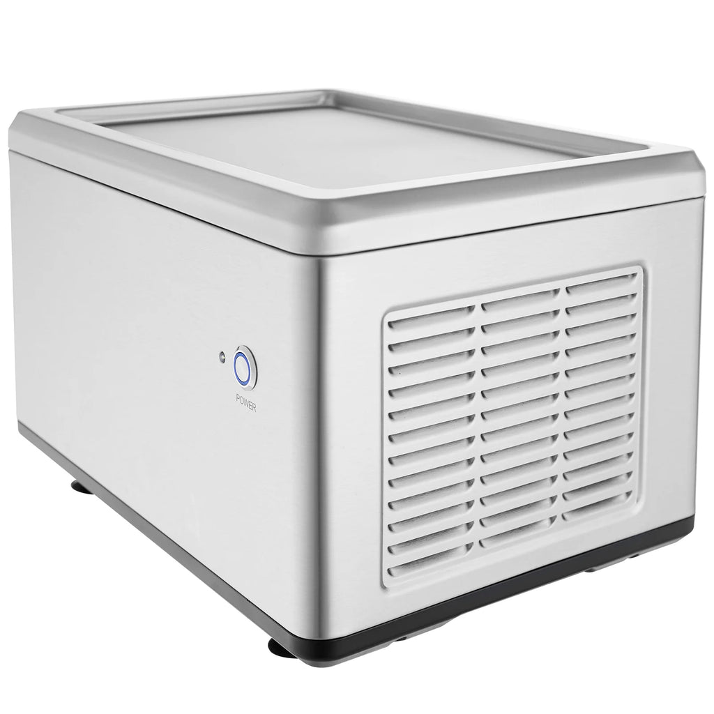 KFFKFF Fried Ice Cream Roll Machine - A Rolled Ice Cream Maker with a 19.3 x 14.9 Inch Pan
