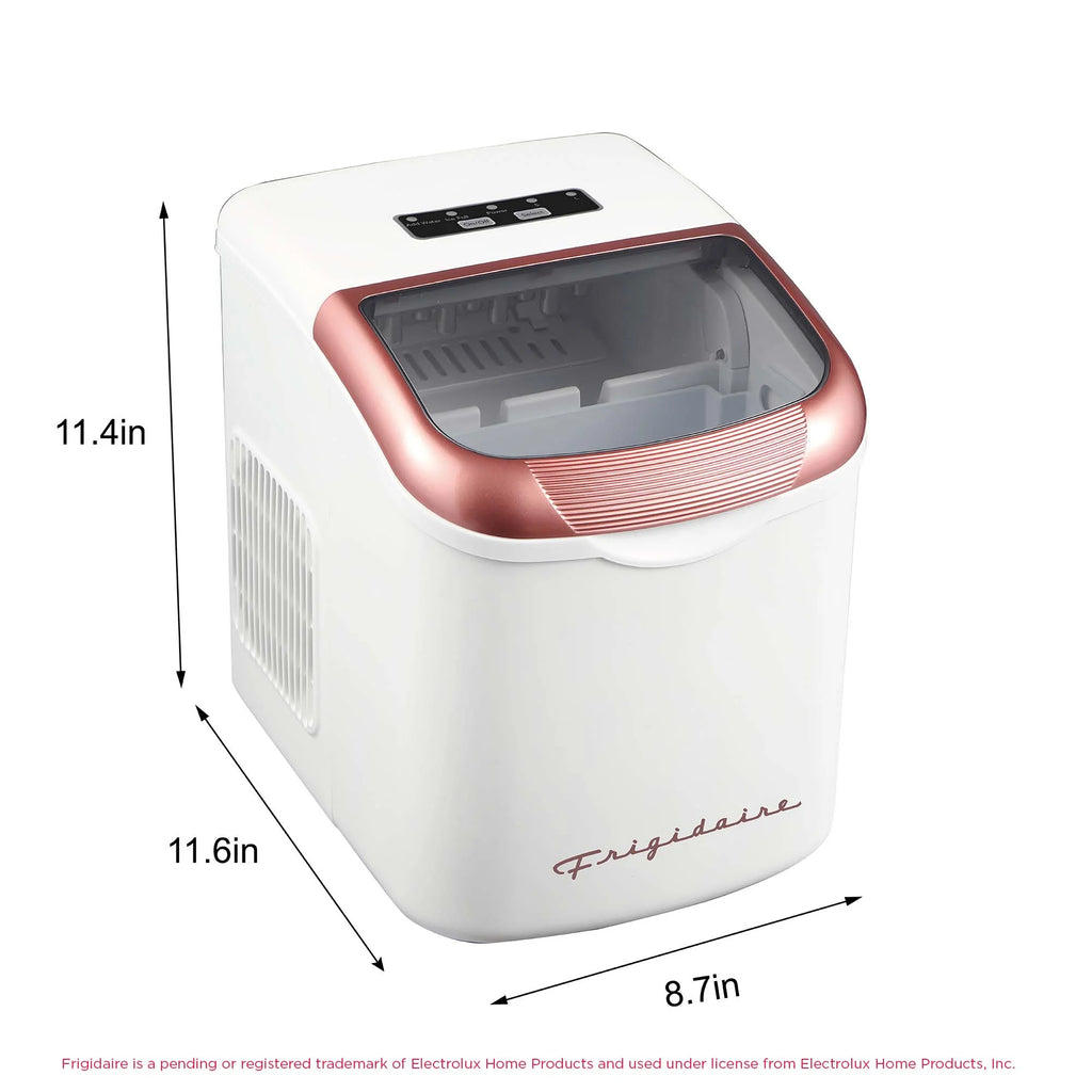 Frigidaire, 26 Lbs. Ice Maker, Bullet Shaped Ice, Rgwhite