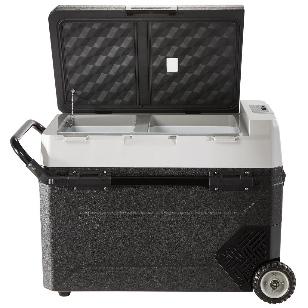 VEVOR Car Refrigerator 48Qt, Dual Zone Car Fridge Freezer12/24V DC & 110-240V AC Electric Compressor Cooler for Truck Vehicle RV