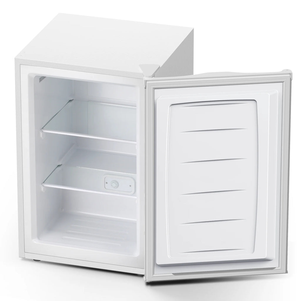 Moifoi 3.0 Cu.ft Upright Freezer, Reversible Single Door Vertical Freezers w/ Removable Shelf, Energy Saving, Silver