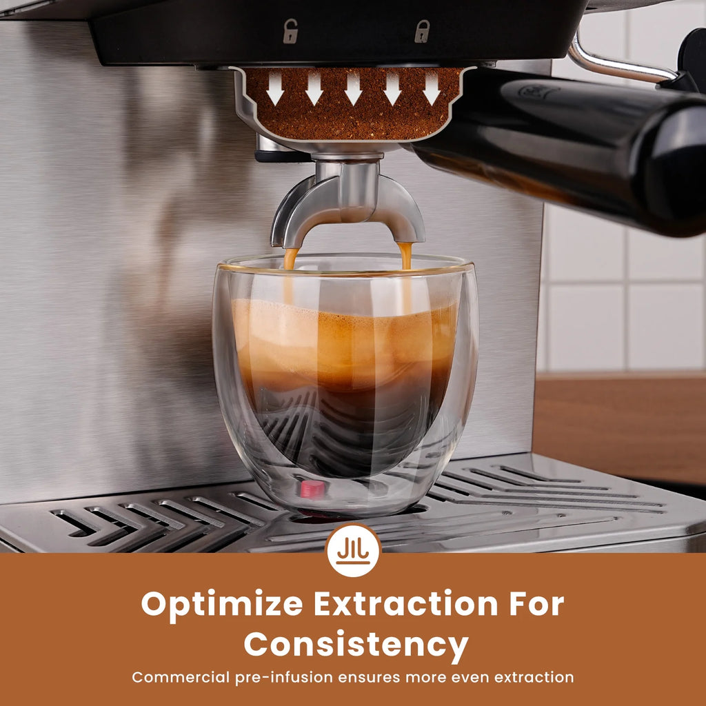 Gevi 20 Bar Espresso Machine, Coffee Maker with Milk Frother��White