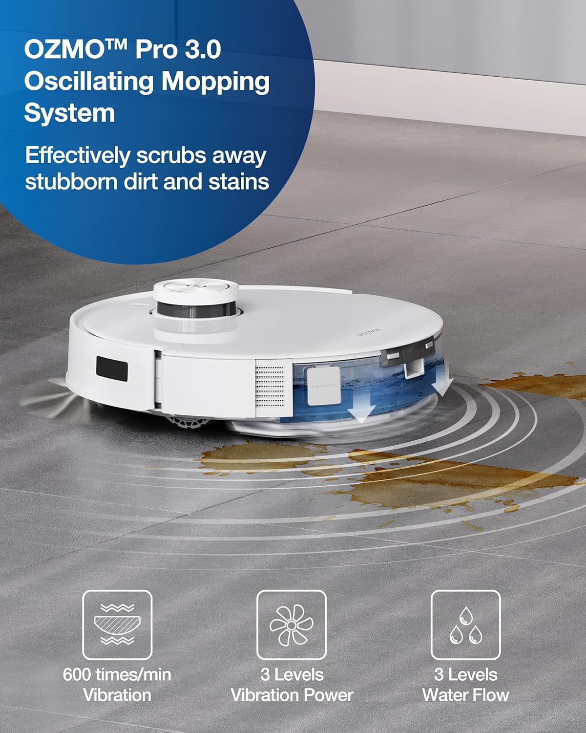 ECOVACS DEEBOT T10 PLUS Neo Robot Vacuum and Mop, Auto-Empty, AIVI 3.0, OZMO Pro 3.0 Oscillating Mopping, 3D Map, Air Freshener