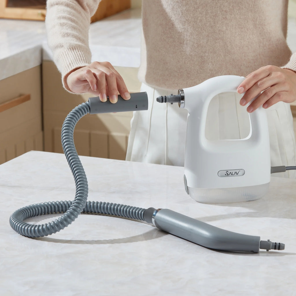 SALAV? CS-100 CleanSteam Compact Steam Cleaner, White