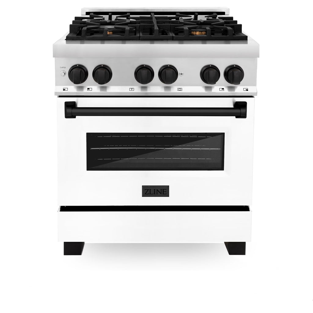 ZLINE KITCHEN AND BATH RAZ30CB professional gas range