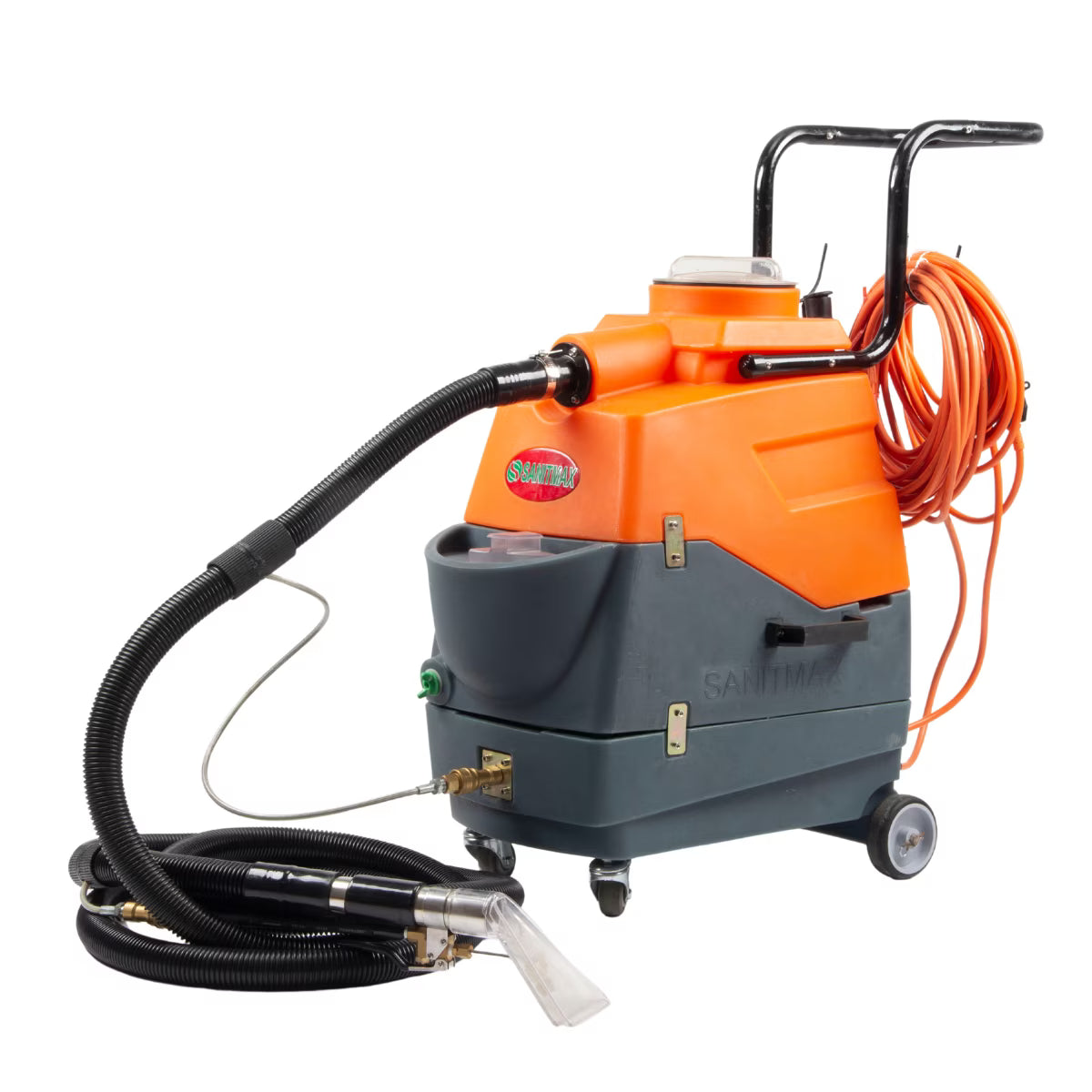 Commercial Heated Carpet Extractor Machine, Dual-Tank, 1000W Vacuum, 160 PSI Pump, 149��F Water