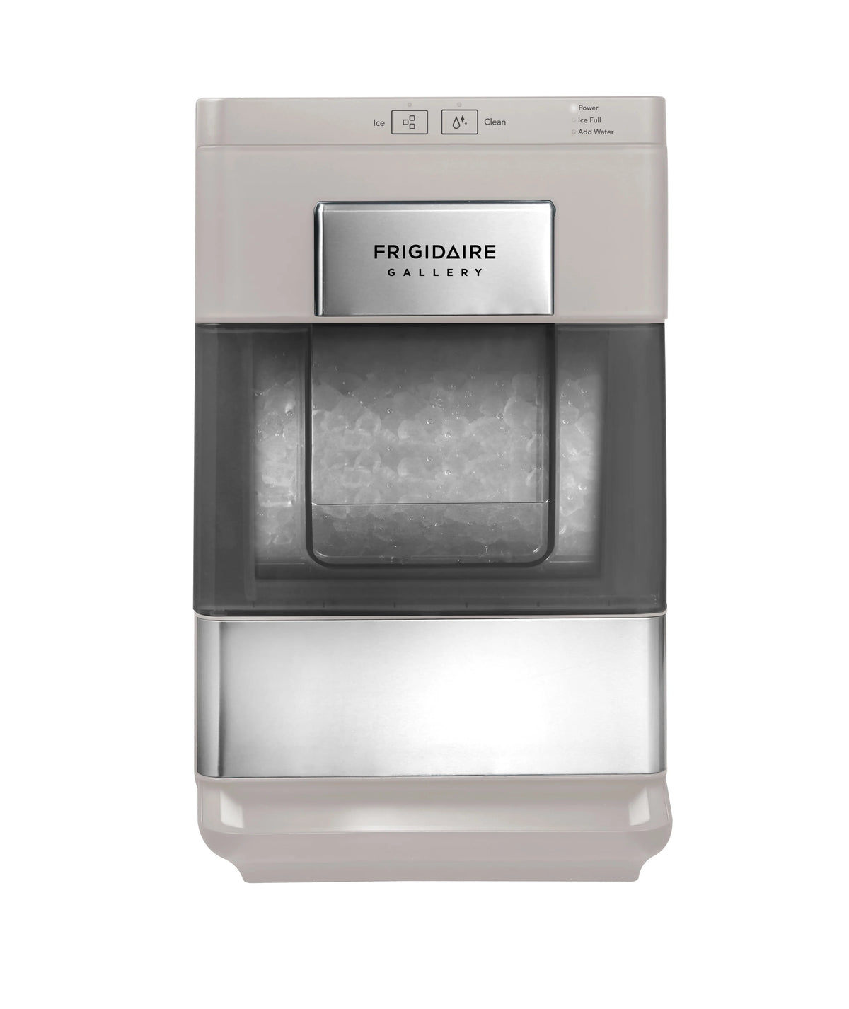 Frigidaire Gallery 33 lbs. Touchscreen Nugget Ice Maker - Stainless Steel Accent, EFIC220, Black
