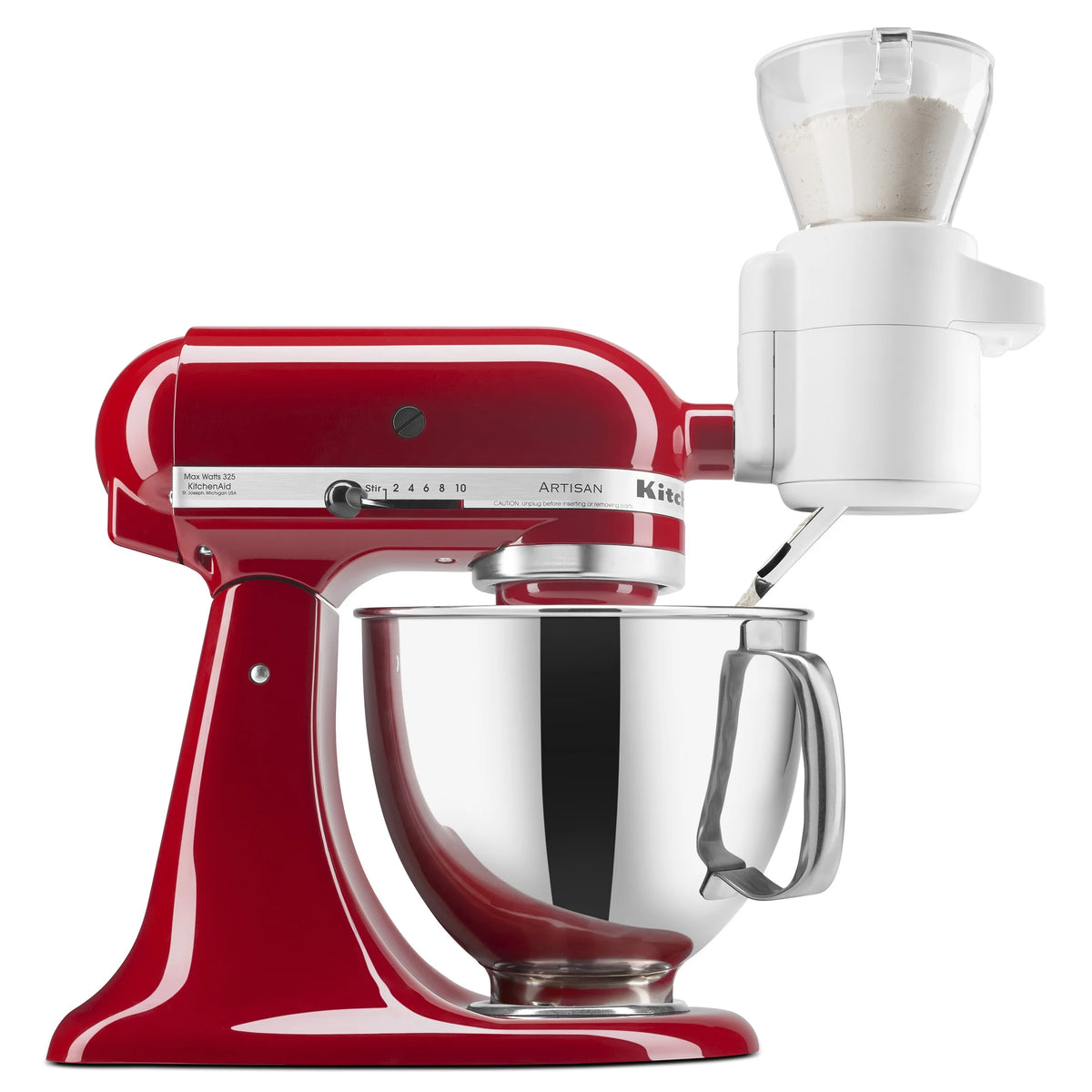 KitchenAid Sifter with Scale Attachment, White, KSMSFTA