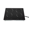 110V 3000W 4-Burner Electric Ceramic Cooktop,Touch Control,9 Gears,Safe & Efficient,for Home & Commercial Use