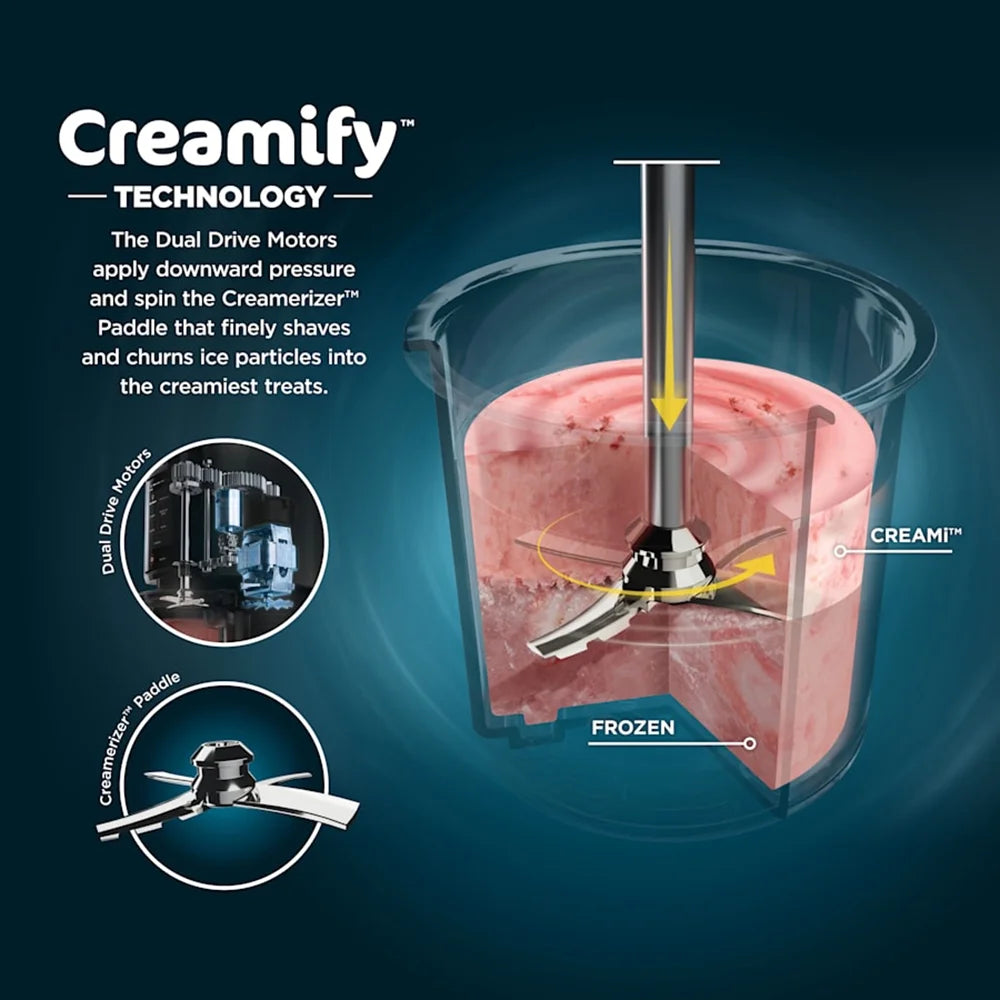 Ninja CREAMi 7-in-1 Ice Cream Maker, White (NC301)