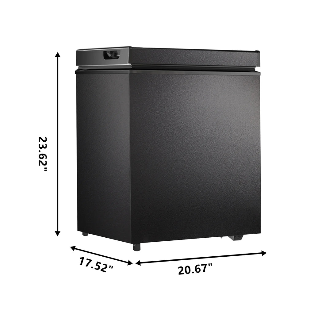 KNDKO 1.8cu.ft. Chest Freezer with Adjustable Temperature, Free Standing Top Open Door Compact Freezer with Removable Basket for Kitchen/Home/Bar/Garage/Office