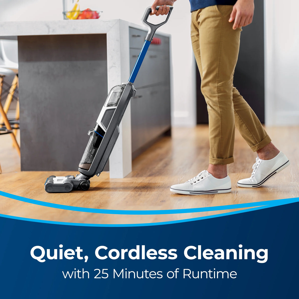 Bissell Crosswave HF3 Cordless Wet/Dry Vacuum Cleaner and Mop, Multi-Surface and Hardwood Floor Cleaner, 3654