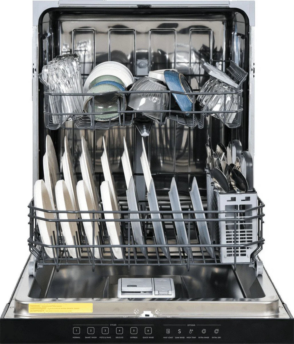 Kenmore 02214592 Built-in 24" Stainless Steel Tub Dishwasher, SmartWash, White, 34"H x 24"W x 25"D