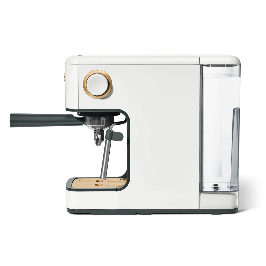 Beautiful Slim Espresso Machine with 20-Bar Pressure, Black Sesame by Drew Barrymore